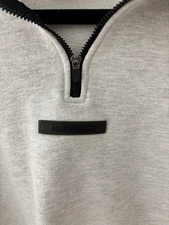 Grey Essentials 1/4 Zip Up Fleece Pullover