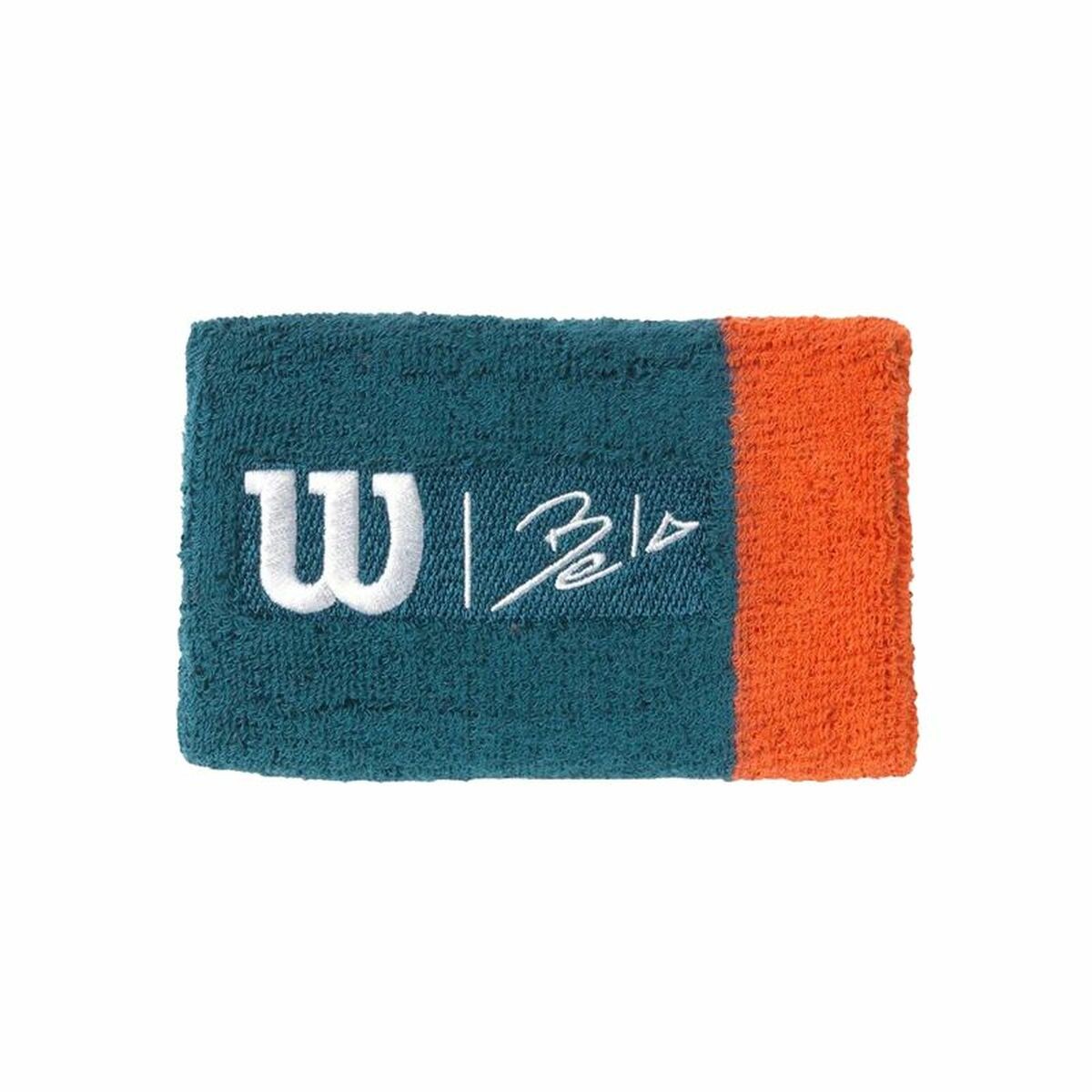 Polsino Sportivo Wilson Bela Extra Wide Wrtbd II Azzurro Taglia unica