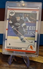 Tomas Sandstrom, #183, Los Angeles Kings, Sco...