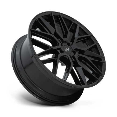 Niche Gamma M224 22x9 +15 Gloss Black Wheel Rim 5x115 (QTY 4) M224229090+15 - Picture 2 of 8