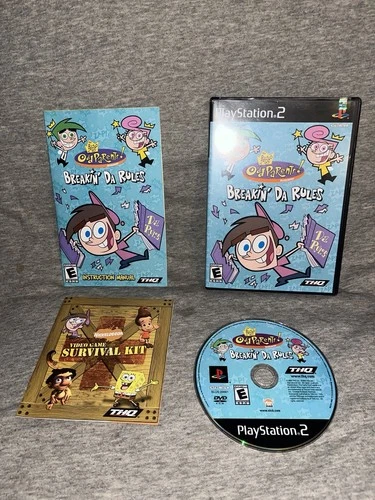 Fairly Odd Parents Breakin' Da Rules - Sony Playstation 2 PS2 CIB