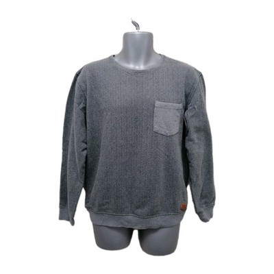 Minimum Sweatshirt grau - Brusttasche - Größe UK LARGE 
