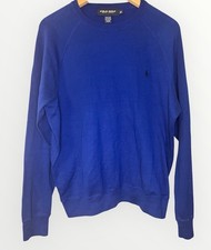 Polo Ralph Lauren Men  s Med Sweater Pullover Preppy 100 Cotton Golf Long Sleeve