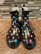 NORTY Womens Ankle-High 6 inch Female Chelsea Rain Boots Size 9
