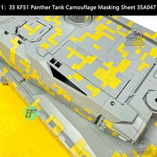 Amusing Hobby 1：35 KF51 Panther 4th Gen Main Battle Tank Masking Sheet 35A047