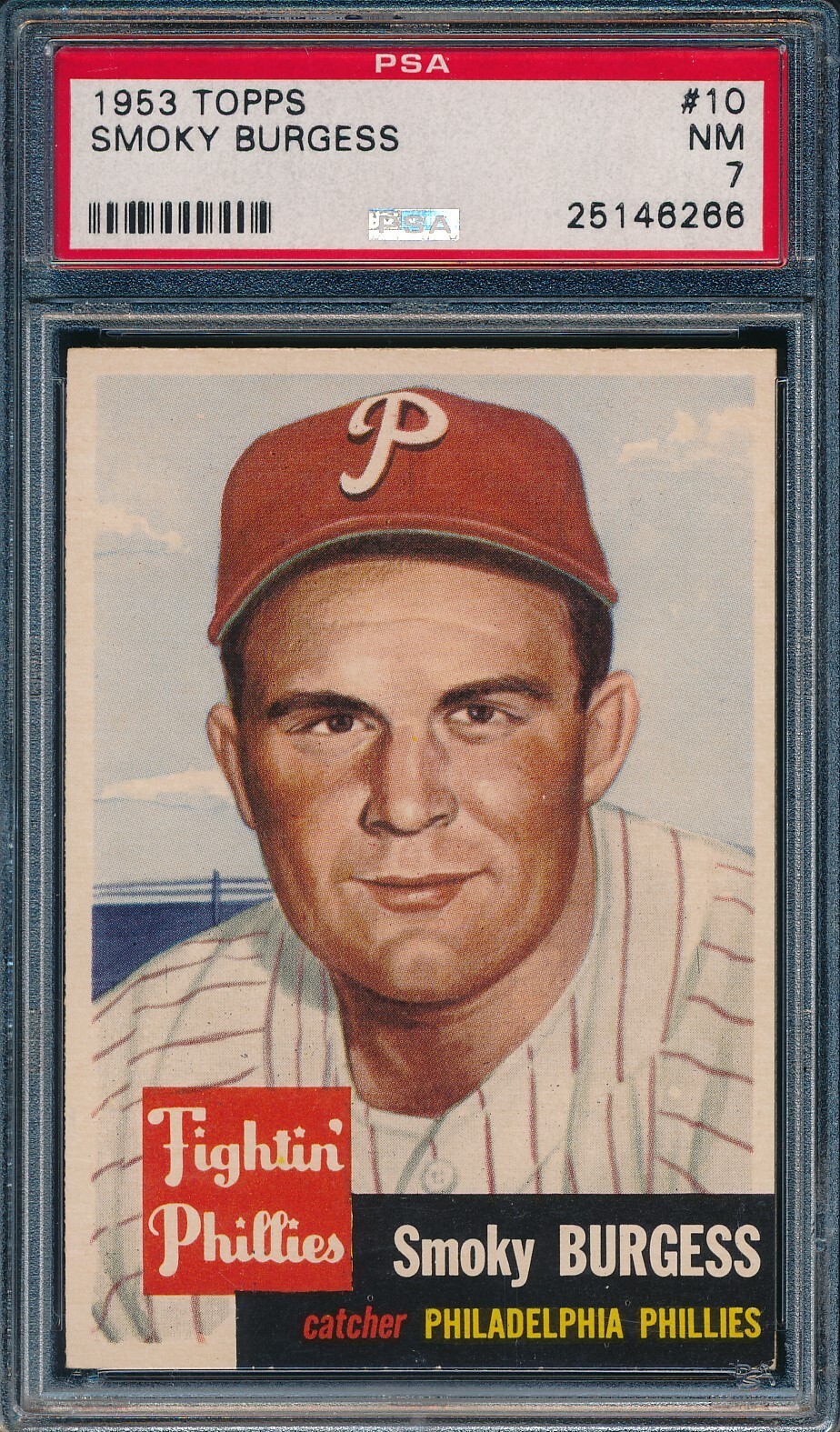 1953 Topps Smoky Burgess #10 *Phillies* PSA 7