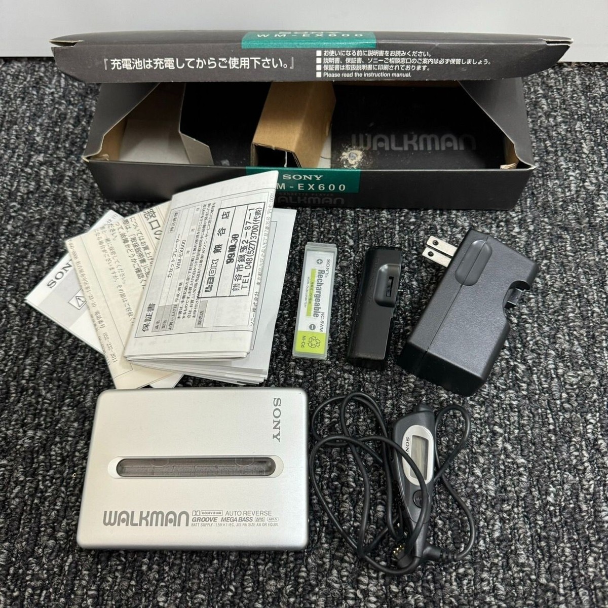 Sony WM-EX600 Cassette Player Walkman Power supply confirmed From