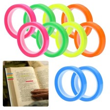 10 Rolls Highlighter Tape, Colorful Writable Neon Fluorescent Strips, Removable