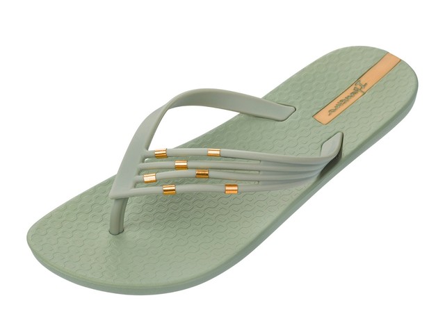 sage green flip flops