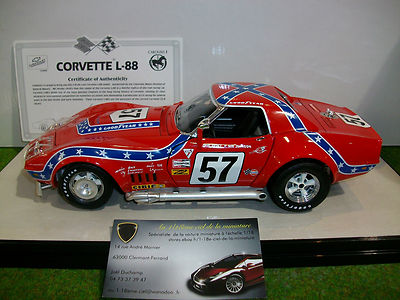 CORVETTE L-88　　CAROUSEL 1 Die Cast - CORVETTE L-88 de 1972 SEBRING 12H rouge 1/18 d CAROUSEL 1 4601