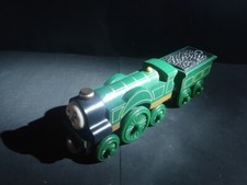 Thomas Friends Wooden Railway Emily Train Engine Coal Tender- VGUC