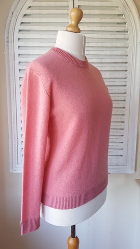 Paul Smith Women's Knitted 100% Cashmere Bubblegum Crew Neck Jumper (L) RRP £385 - Picture 10 of 13