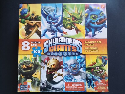 Mega Puzzle Skylanders Giants 8 in 1 - 100 Teile - Jigsaw Neu Sealed 2012