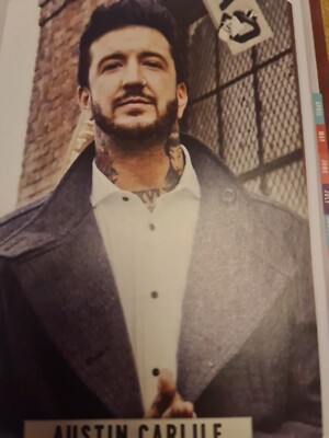 AUSTIN CARLILE OF MICE & MEN   A4 POSTER ROCK SOUND  MAGAZINE UK  Mint 