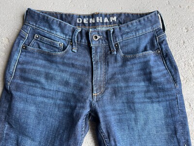 DENHAMデンハム RIDGE STRAIGHT FIT Denham Ridge Men's Jeans Straight Fit Denim 30x26 5 Pocket Hemmed