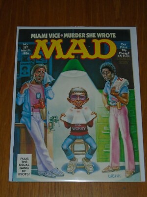 MAD MAGAZINE #287 EC THORPE AND PORTER BRITISH MAGAZINE ALFRED NEUMAN MARCH 1986