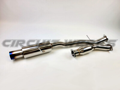 Burnt Tip 350Z Z33 350 Z 03-09 Single Muffler 4'' Exit Catback Exhaust System