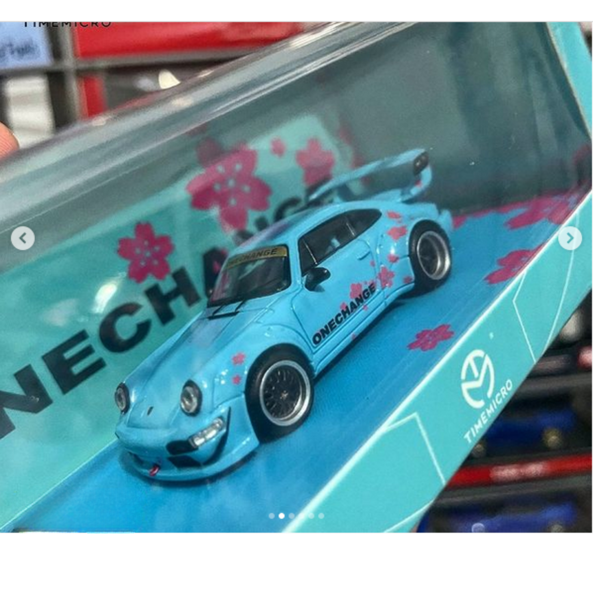 TIME MICRO PORSCHE 964 SAKURA BLUE 1/64 DIECAST CAR MODEL (Box Not