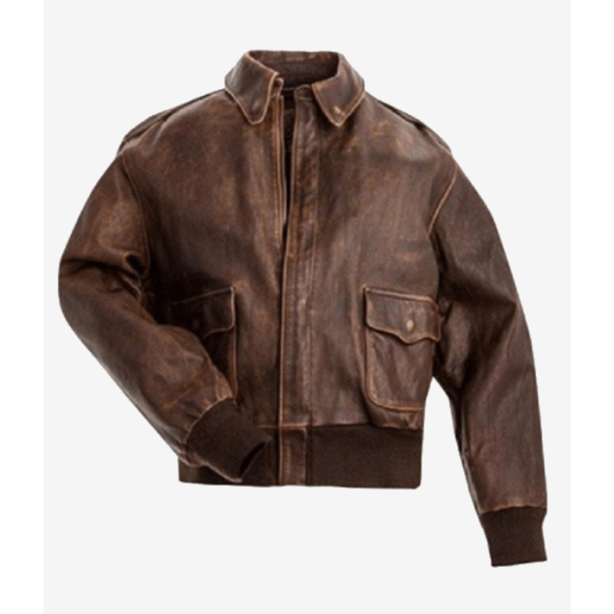 ★BADBLOOD★ Billy Old Effect Leather Track Jacket Brown w-j 3.jpg