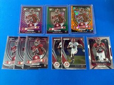 (9) DeVonta Smith 2021 Prizm Draft Picks PURPLE WAVE, ORANGE CRACKED CRUSADE SP