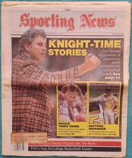 Knight Time Stories America's Most Tempestuous Coach Sporting News Full Issue