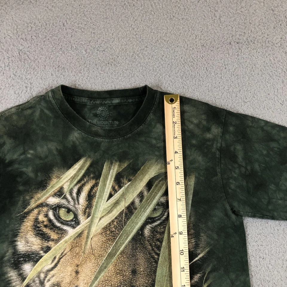 The Mountain Los Angeles Zoo Camiseta Niños L Verde Tie Dye Tigre Foto 4 de 4