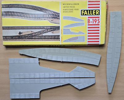 Faller AMS B-195 ~~ Bodenplatten / Weichenfüllungen in OVP #DEZ3924