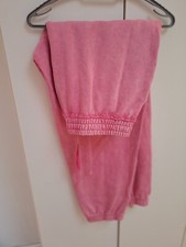 UK XL 85 Cottom M  S Pink Waist Elasticated Joggers trousers