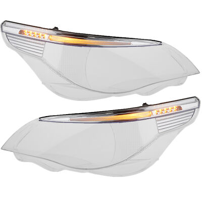Scheinwerfer Glas Xenon passend für BMW 5 E60 E61 03 -07 mit LED Links Rechts f.
