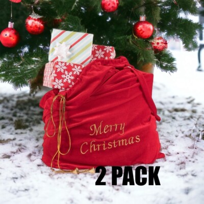 Sacco regalo di Natale personalizzato, sacco di Babbo Natale con nome personalizzato, grande sacco con lettera iniziale, consegna speciale da Babbo
