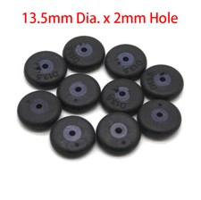 Plastic Toy Vehicle Wheels Model RC Car Tyre Rubber Hub DIY Dia 13.5mm Hole φ2mm