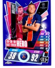 2020-21 Topps Chrome Match Attax UEFA Champions League Europa League Soccer Cards 30