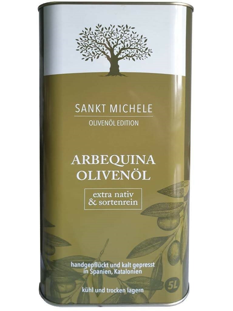 Aceite de Oliva San Michele Ecológico 5 litros Variedad Arbequina España Recogido a Mano,