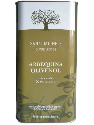 Bio Olivenöl 5 Liter sortenrein Arbequina Extra native Spanien