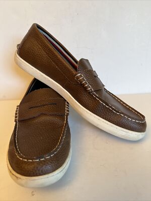 Izod Men\'s‎ Brown Leather Slip-On Loafers Izod Men main image 3