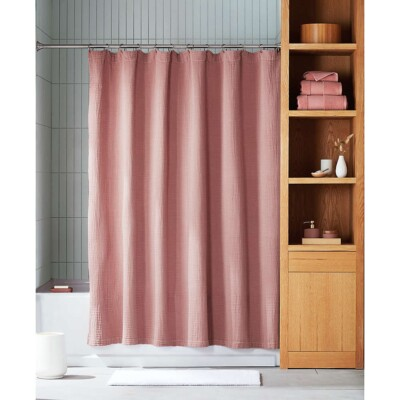 #ad #ad Haven Washed Faille Shower Curtain Cameo Brown Organic Cotton Bed Bath Beyond $19.99