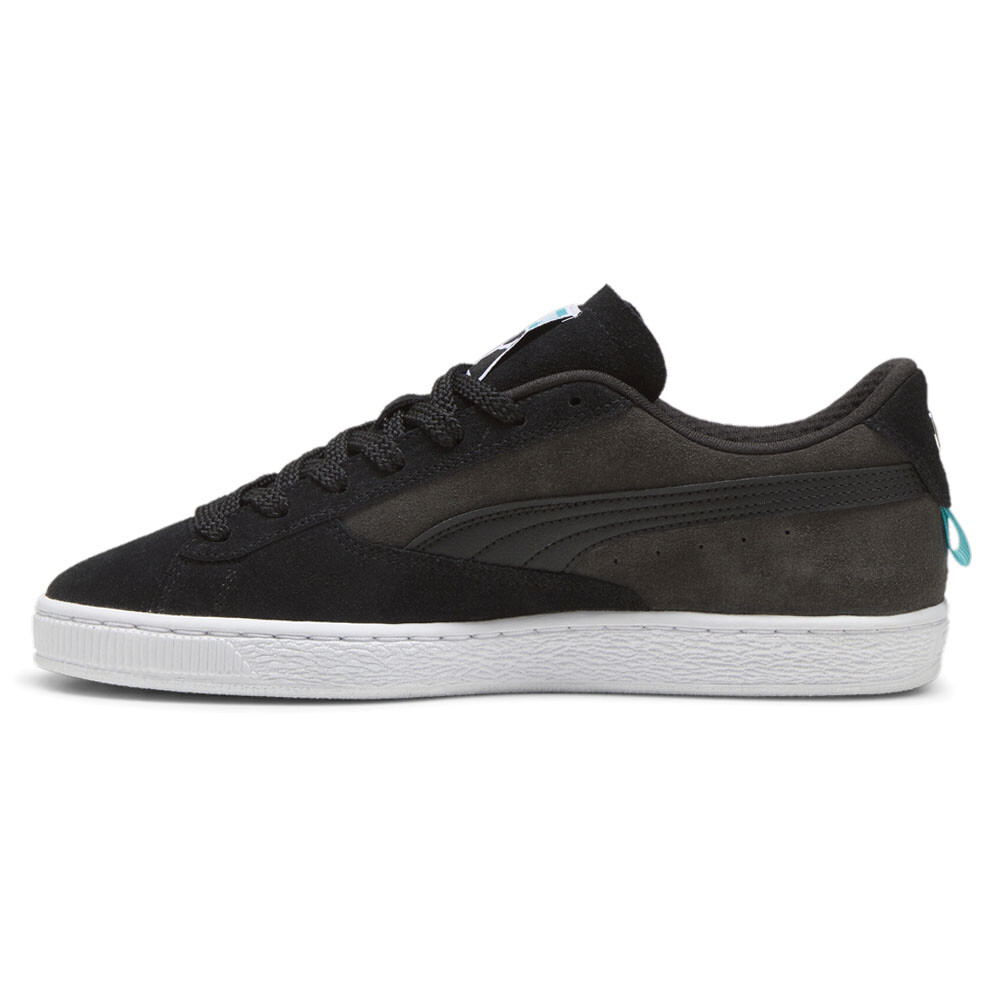 Puma Mapf1 Suede Lace Up Mens Black, Grey Sneakers Casual Shoes 