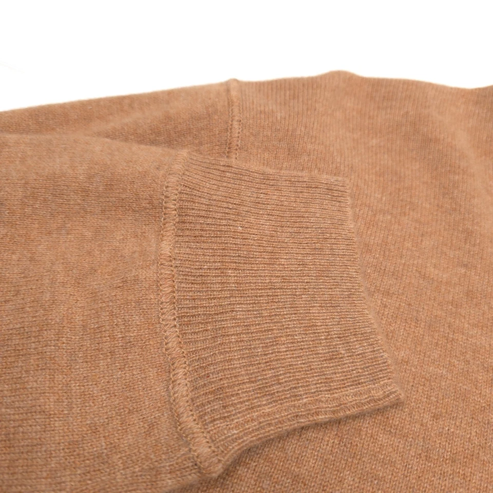 $368 Polo Ralph Lauren Marrón Brezo Lavable Cachemira 1/2 Cremallera Suéter Para Hombres 2XL Foto 4 de 4