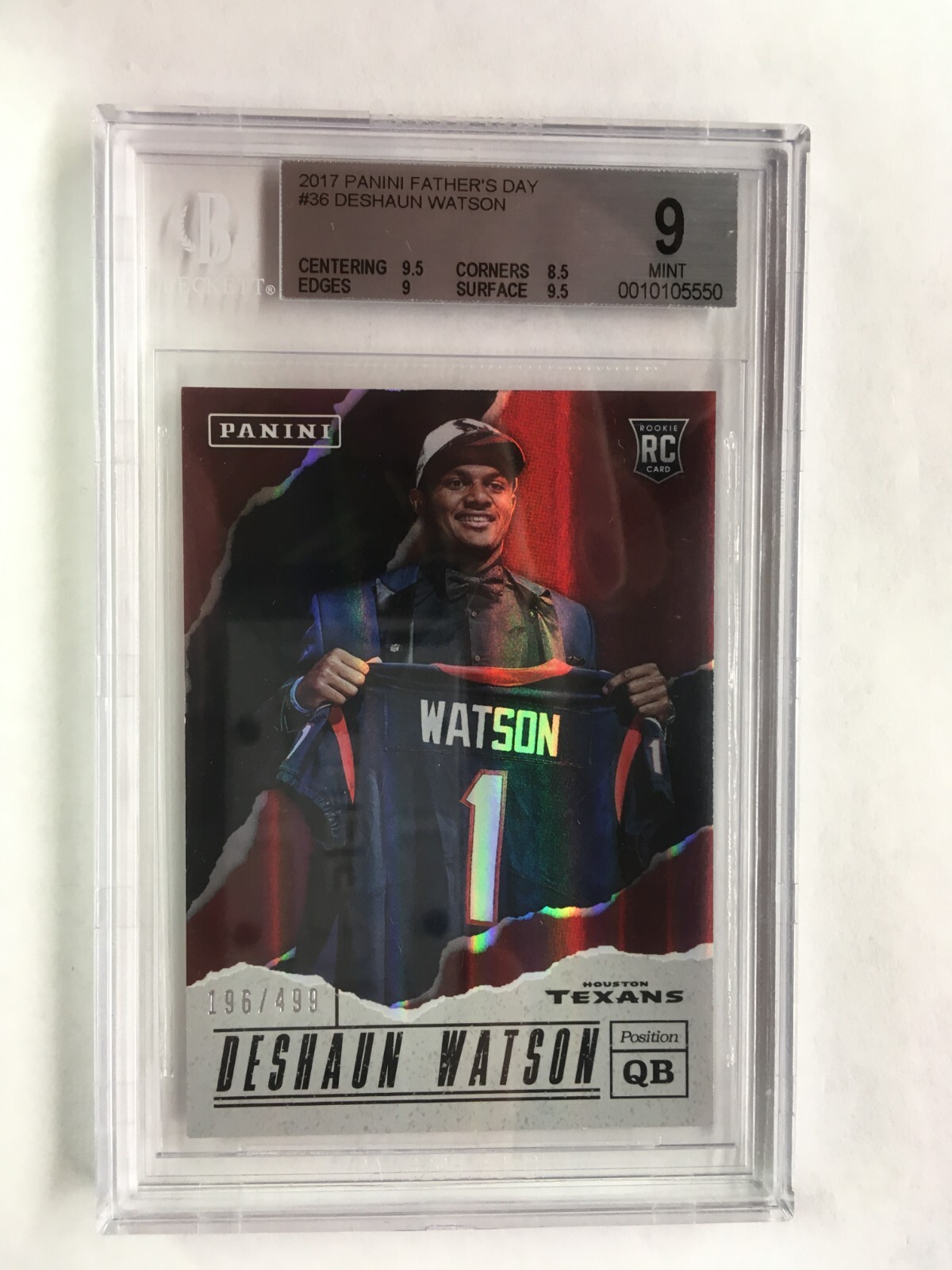 Deshaun Watson Panini Prestige Draft Day Signatures #DW Base
