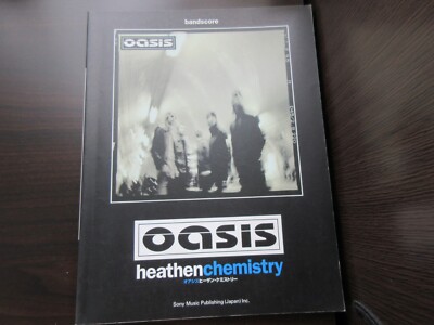 Oasis Heathen Chemistry Japan Band Score Song Book Guitar TAB Liam