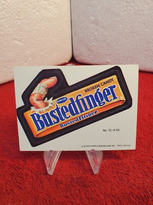 1979 Topps Wacky Packages BUSTEDFINGER #31 | eBay display picture 1
