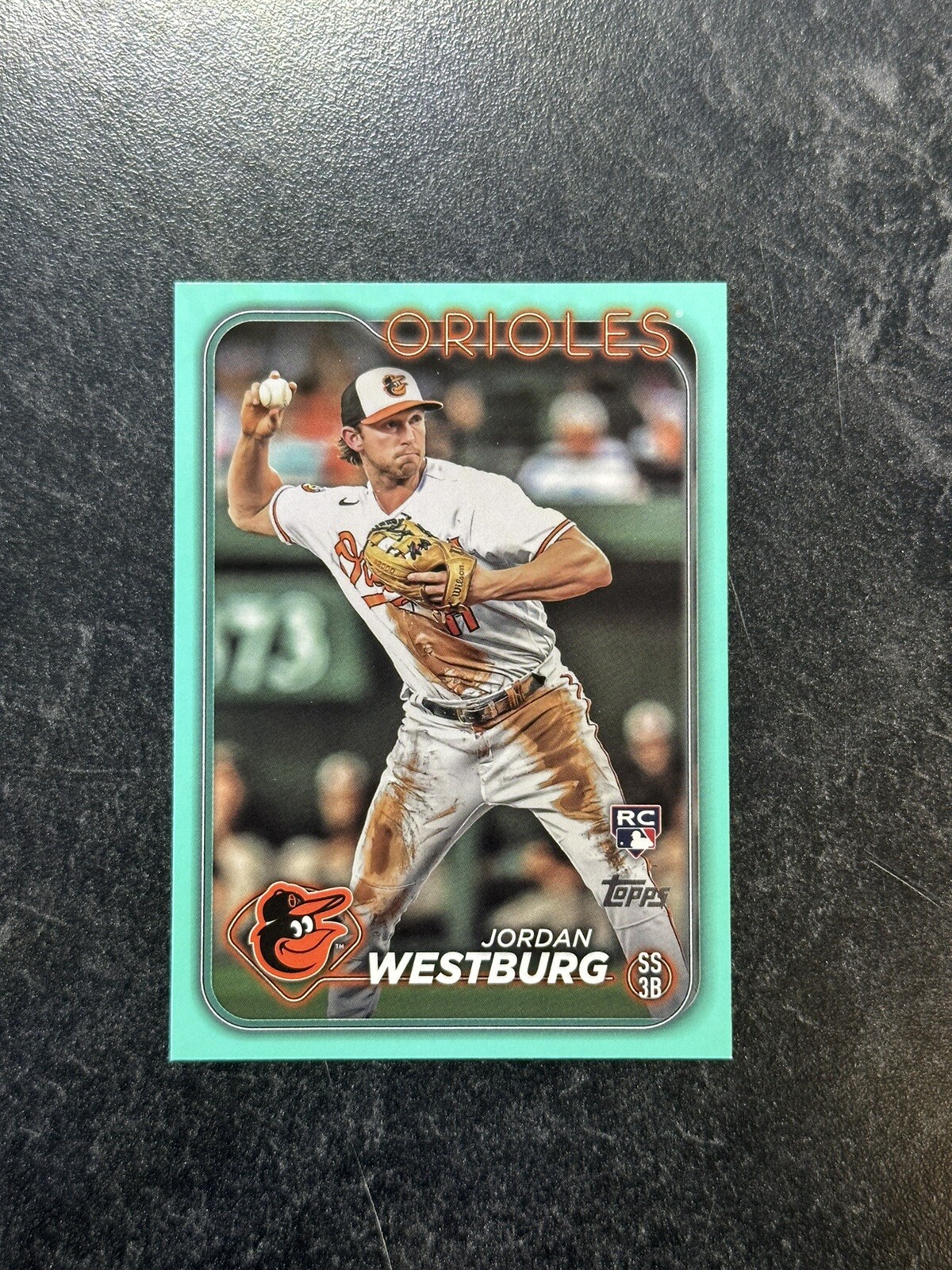 2024 Topps #66 Jordan Westburg Aqua Rookie RC - Fanatics Exclusive - Orioles