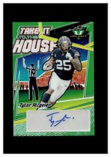 2022 Leaf Valiant Take it to the House Green Autograph Tyler Allgeier RC /40 BYU