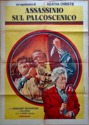 MURDER MOST FOUL Italian 2F movie poster 39x55 AGATHA CHRISTIE MRS MARPLE R1974