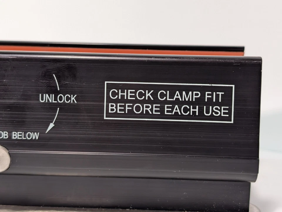 Unbranded clamp, 25 pounds max load, 8 in long, 1-1/4 to 1-13/16 inches thick - Image 2 of 4