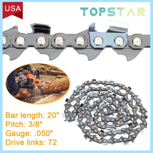 20" For Husqvarna Chainsaw Chain 455 Rancher 450 460 3/8 .050 72DL CHAINSAW eBay