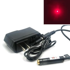 Focusable 635nm 638nm 10mW Orange Red Dot Laser Module with 5V Adapter 12x55mm