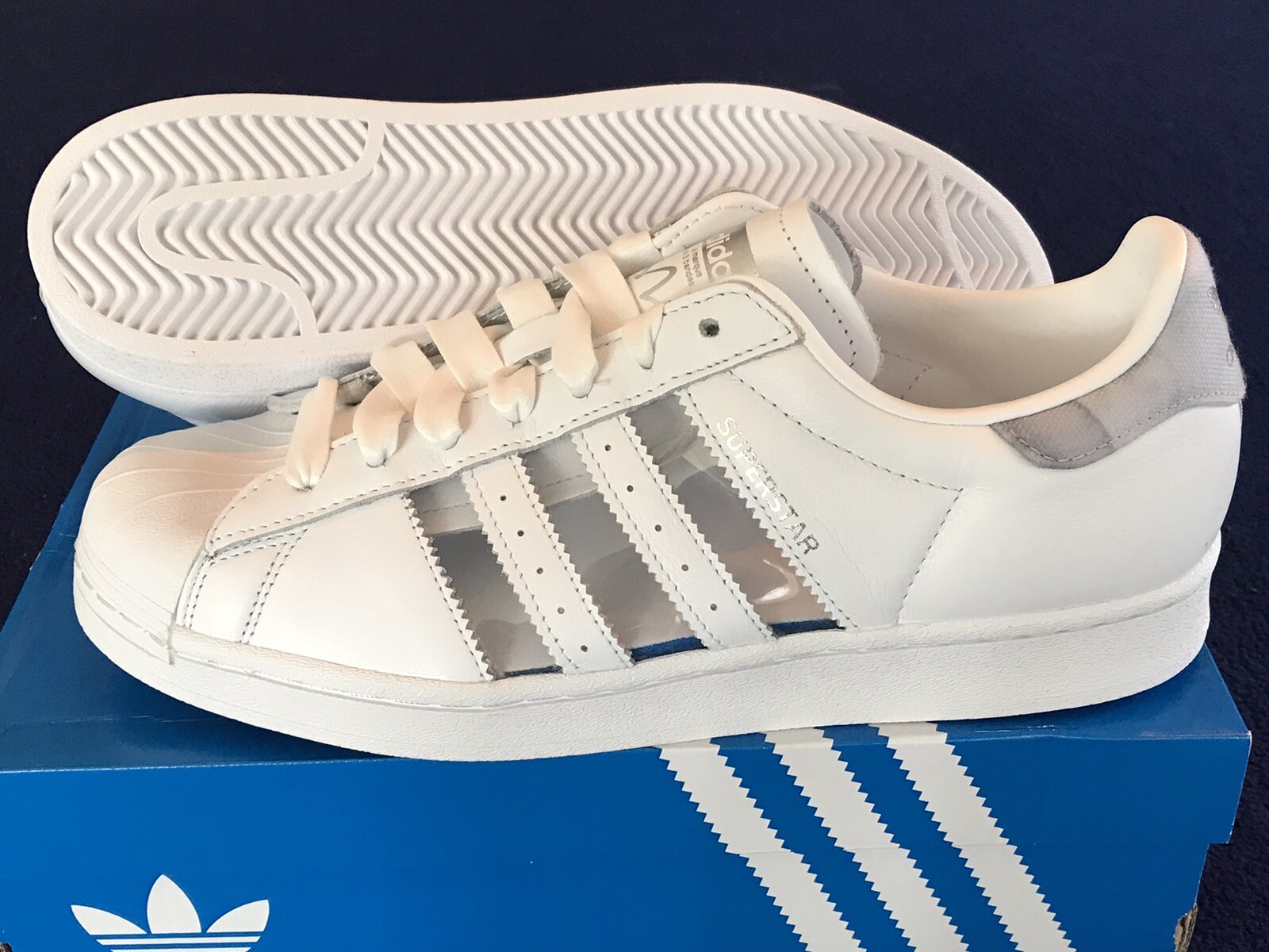 Adidas Superstar Women's Size 10.5 Shoes “Transparent Cutout” Shell Toe  FX6069 | eBay