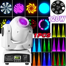 4PCS LED Moving Head Light RGBW Gobo Beam Stage DJ Disco Show DMX Spot Lighting