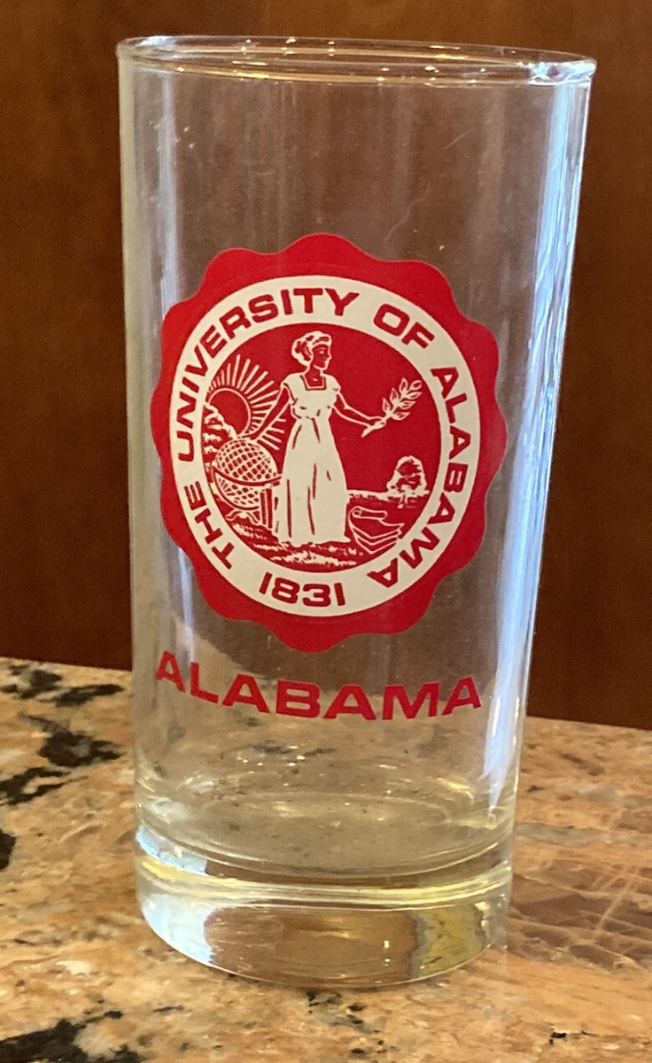 Vintage Alabama Crimson Tide Glass